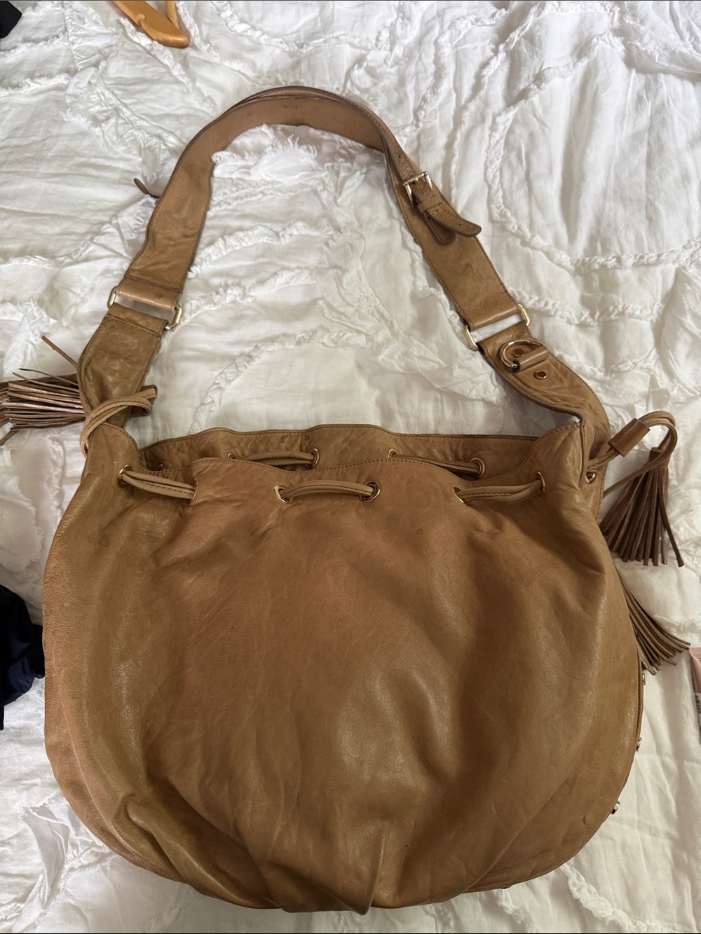 Rebecca Minkoff Cognac Leather Shoulder Bag